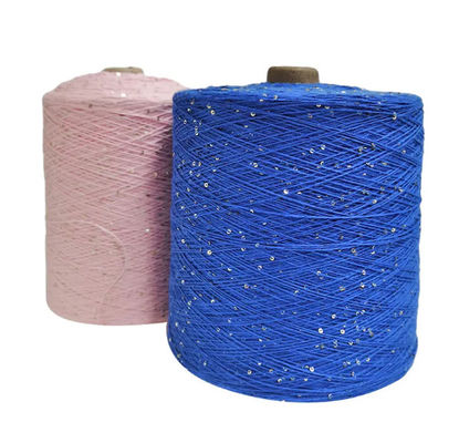 5 mm Hilos Beads Pamuk karışımı iplik örgü için süslü serçe ipliği