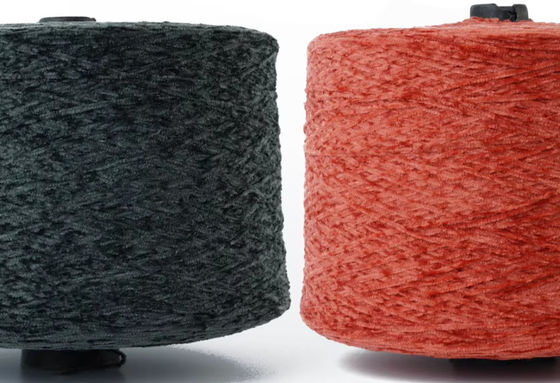 6NM 2mm Chenille Fancy Yarn Çevreye Uygun Terilen Pamuk Sofa için Chenille İpi