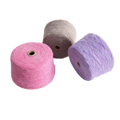 Spandex 18S / 2 Çiğ Makram Duygu 100% Dayanıklılık Renk Dayanıklılık Kalite Nylon 35% Pamuk Karışıklığı Yumuşak Akrilik Dikiş Yaprak Dokucu