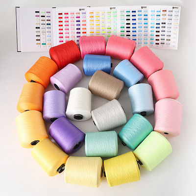 Spun 300D / 3 Polyester Teksturlu İpek Yüksek Güçlü 100D / 36F İpek Boyalı Geri Dönüştürülmüş 20S / 3